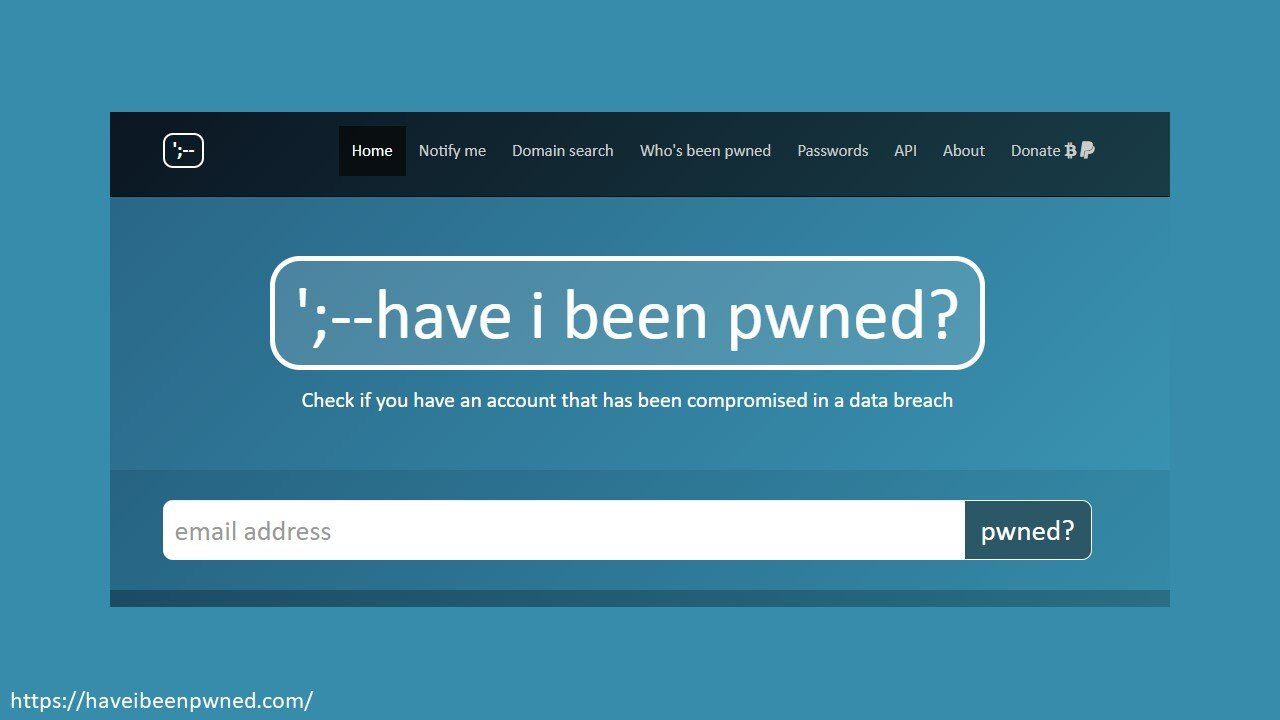 Have I Been Pwned